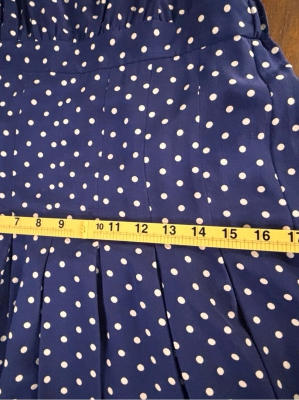 J. Crew Navy Blue Polka Dot 100% Silk Midi Dress SZ 4 Relaxed Fit Coquette - Picture 9 of 14